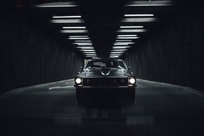 The black BMW M3 on the tunnel
